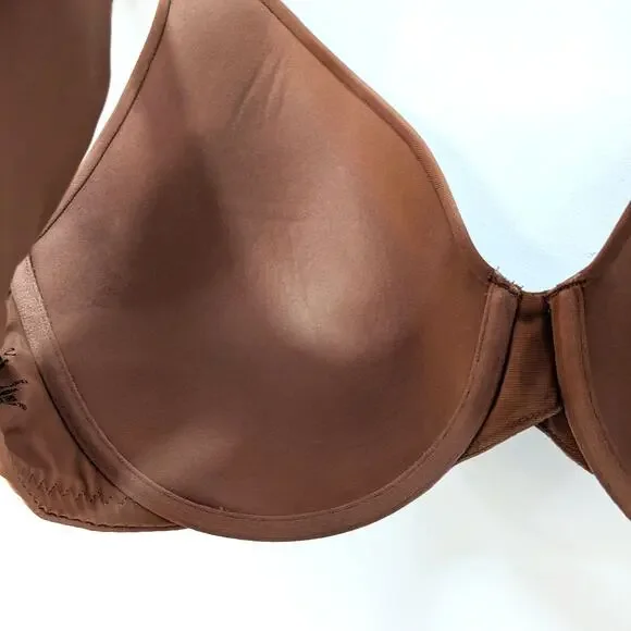 Ambrielle Womens 42C Bra Everyday Full Coverage Brown Plus Size - Picture 4 of 5